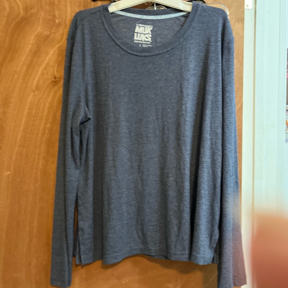 NWT Men’s size L Muk Luks Blue Sweater Shirt